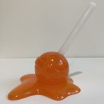 Resin Lollypop Sculpture Orange
